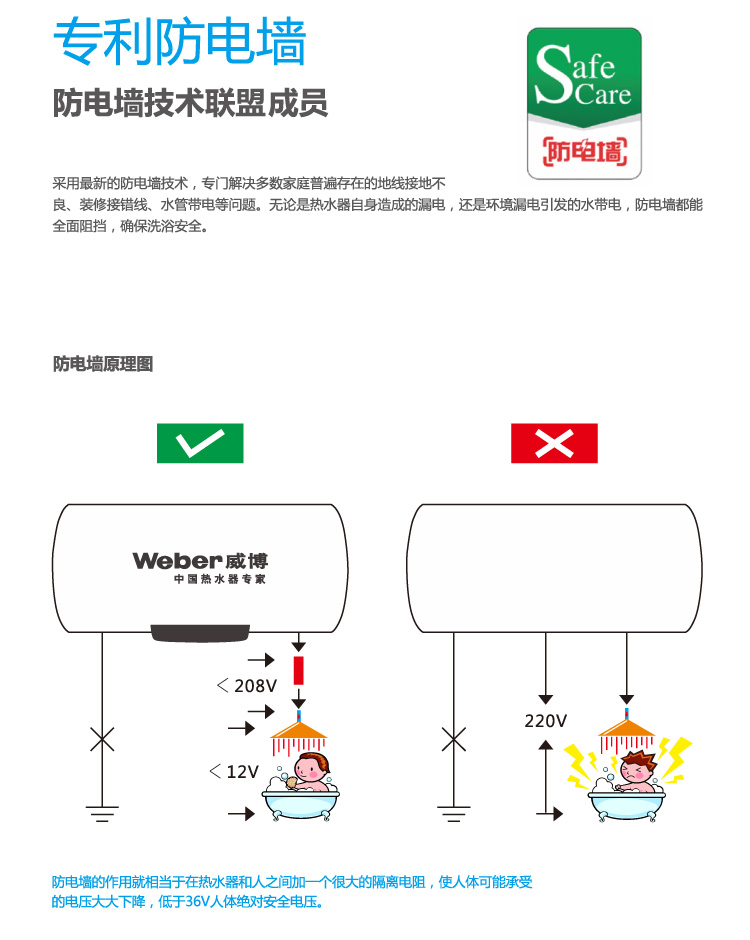 威博热水器f22rs-60热水器