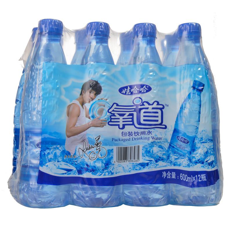 【超级生活馆】娃哈哈含氧水600ml*12(编码:559895)