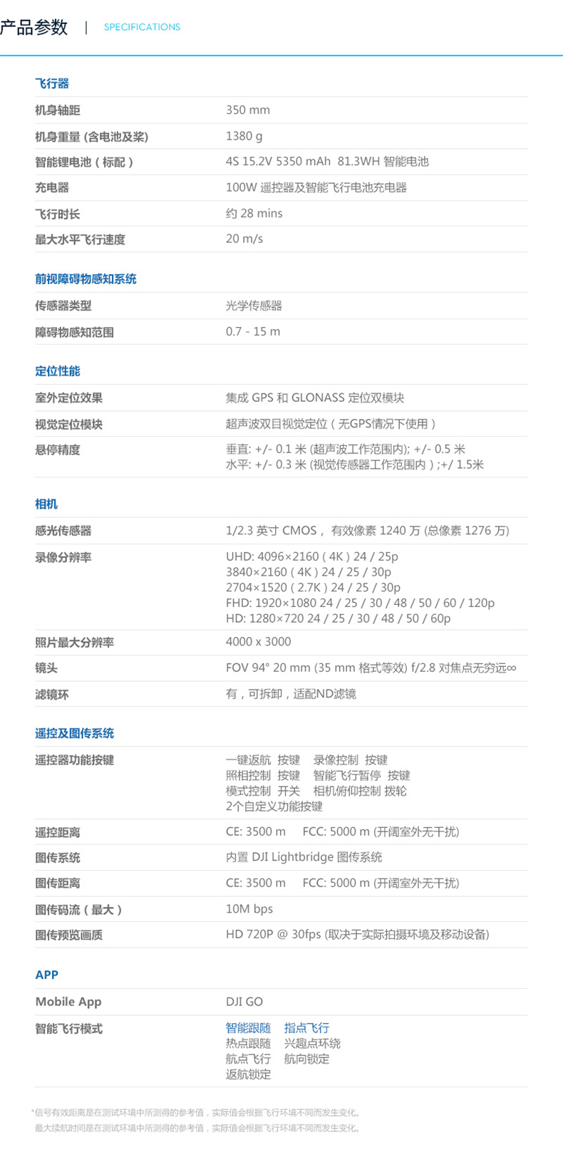 dji大疆精灵phantom 4新一代一体式智能无人机双电套装