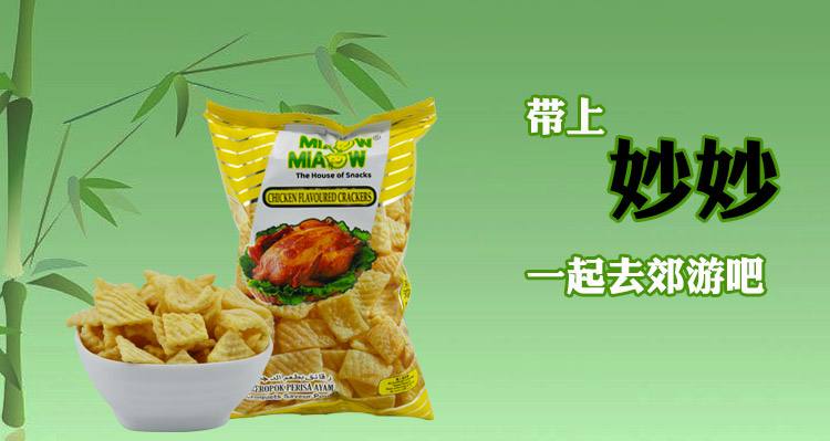 妙妙鸡味香脆片(膨化食品)60g