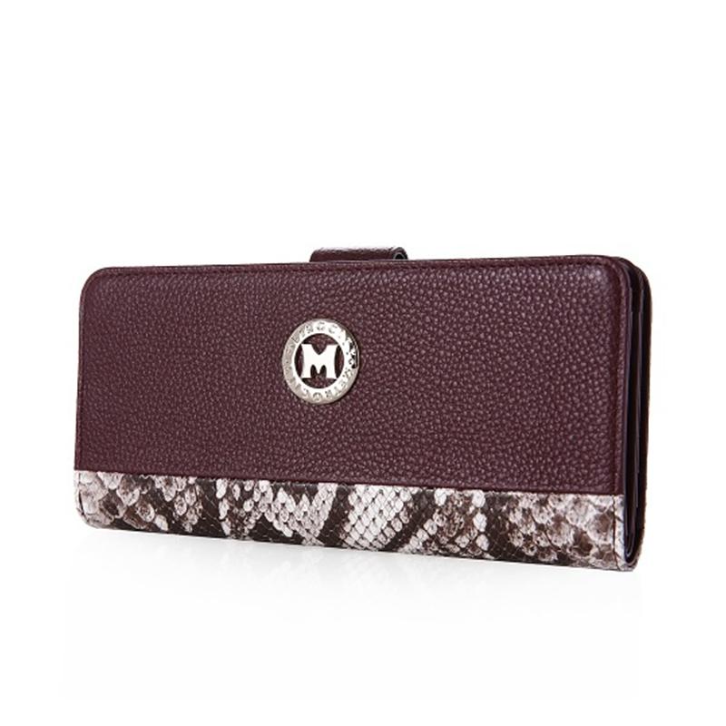 【韩国直邮】metrocity 长款钱包 蛇皮图案