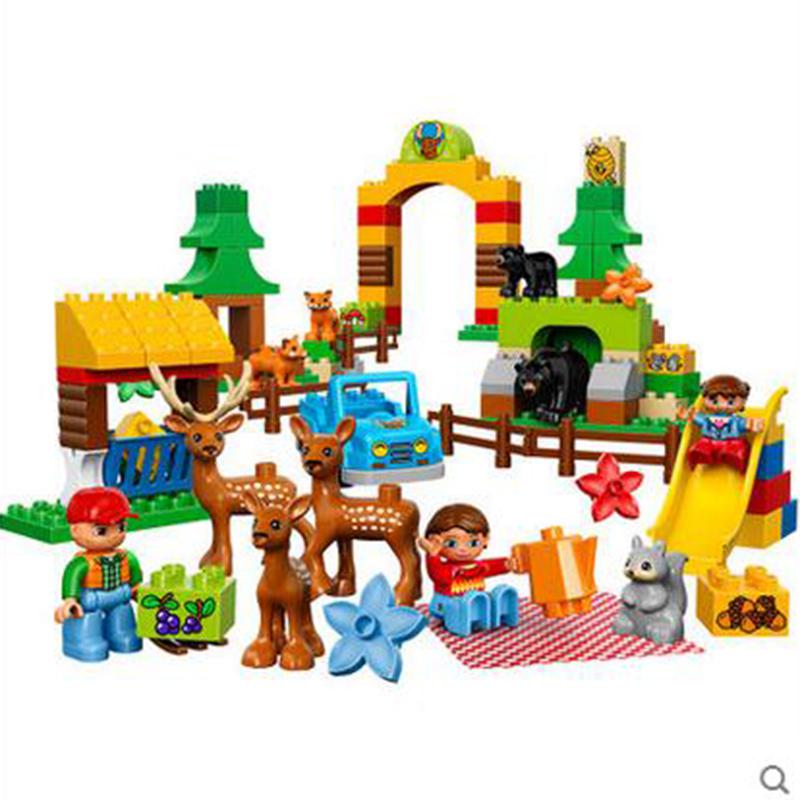 乐高得宝10584森林主题:野生公园lego duplo 积木大颗粒玩具