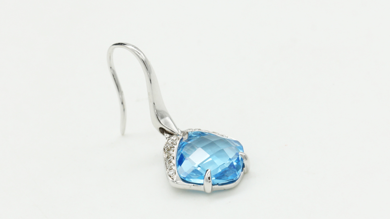 戴维.丹黎 金750托帕石耳环y30751515