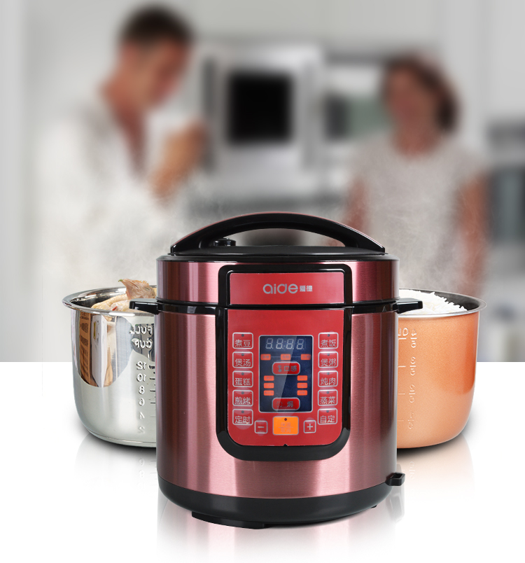爱德90adgt电压力锅5l双胆5-6人不锈钢不粘锅高压锅饭煲家用