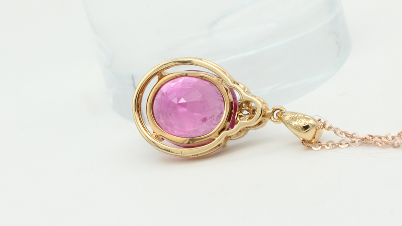 戴维丹黎 金750碧玺吊坠21667916【盛夏光年】