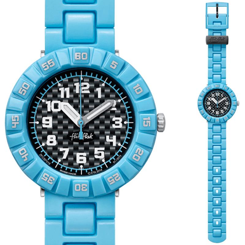 斯沃琪 swatch 手表2015儿童手表炫酷男孩正蓝zfcsp019