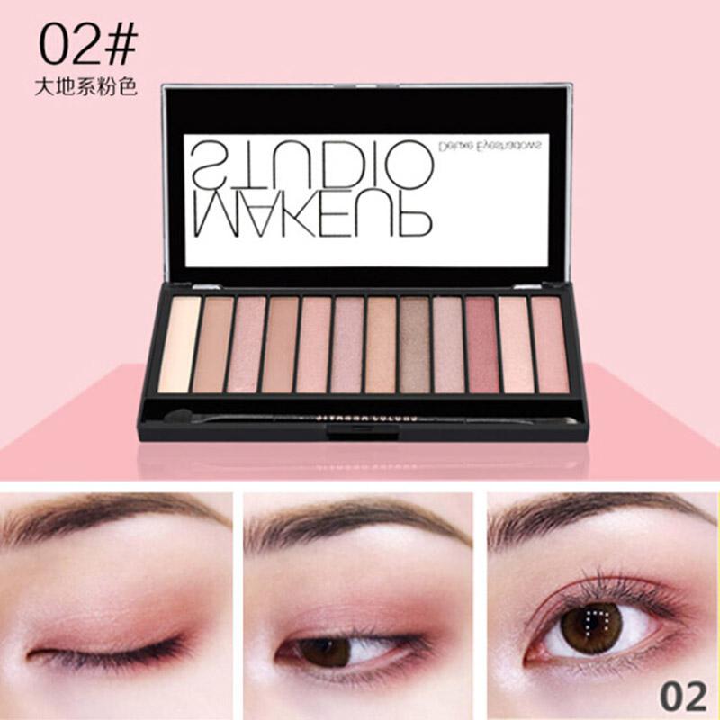 保税区 泰国sivanna思薇娜12大地色珠光哑光珠光人鱼姬桃花妆眼影