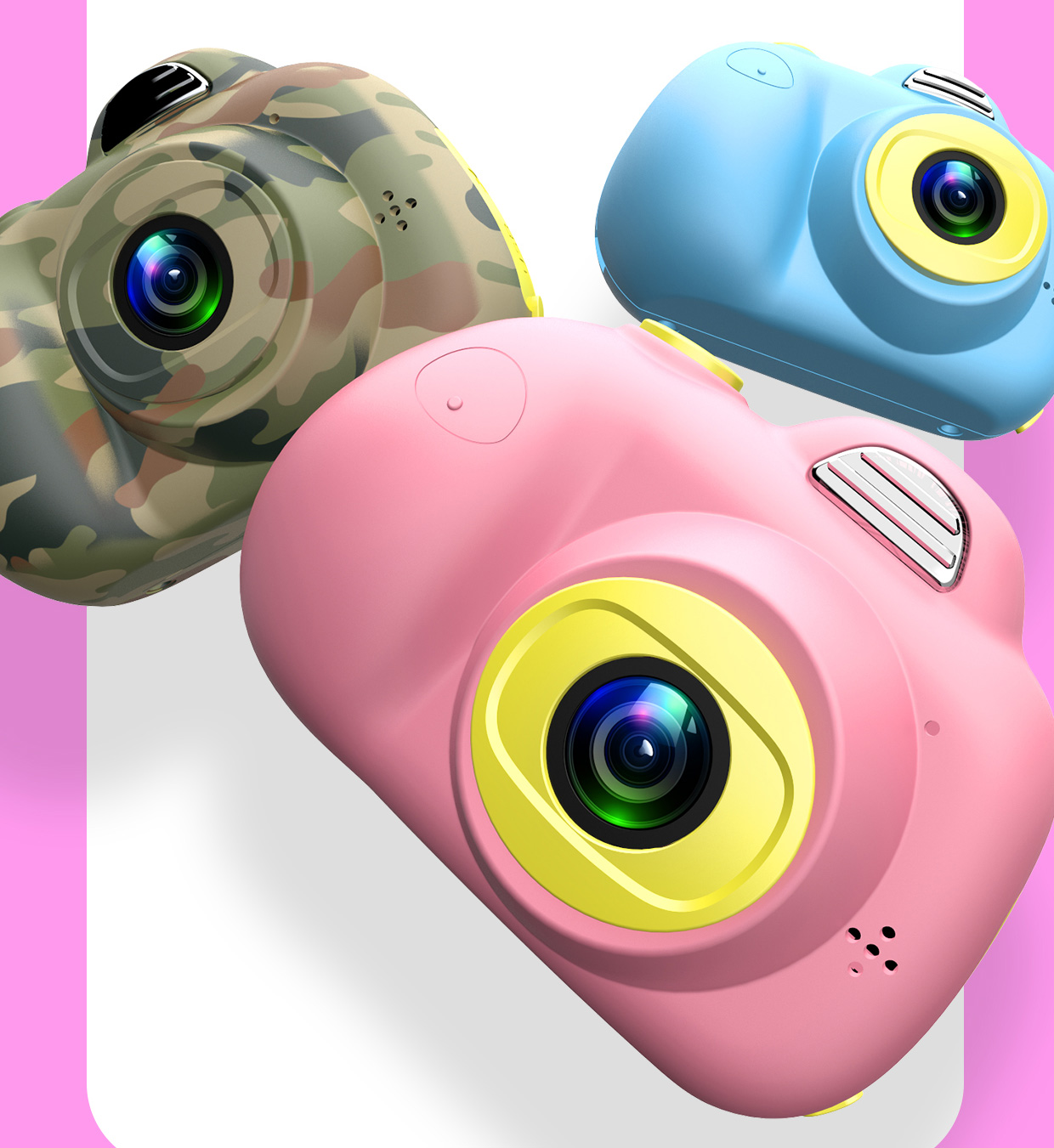 maxevis儿童数码照相机宝宝迷你玩具仿真相机mini小单反可拍照